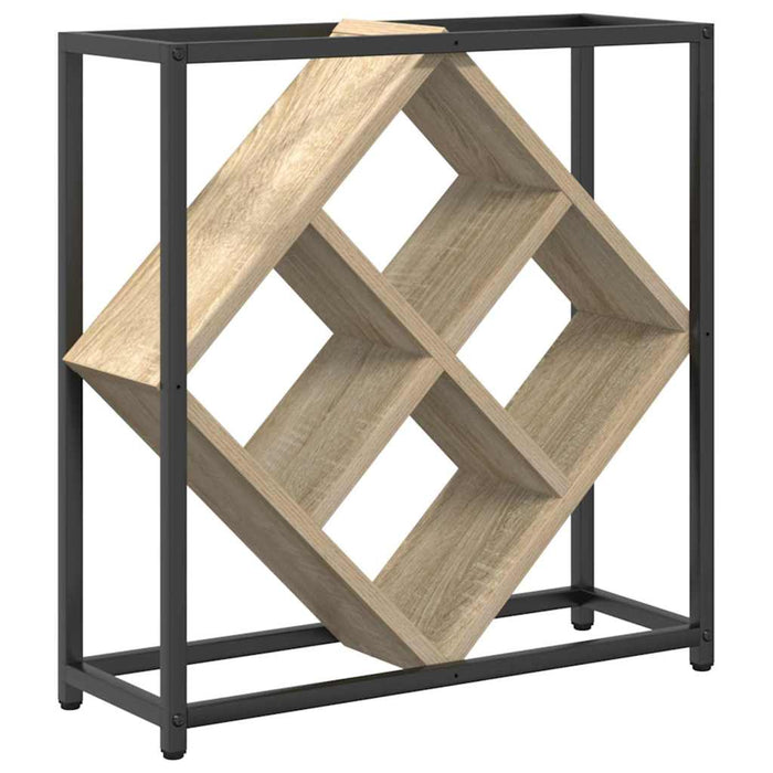 Raft pentru vin Stejar sonoma 51 x 18 x 52.5 cm Lemn compozit - WALTI WALTI