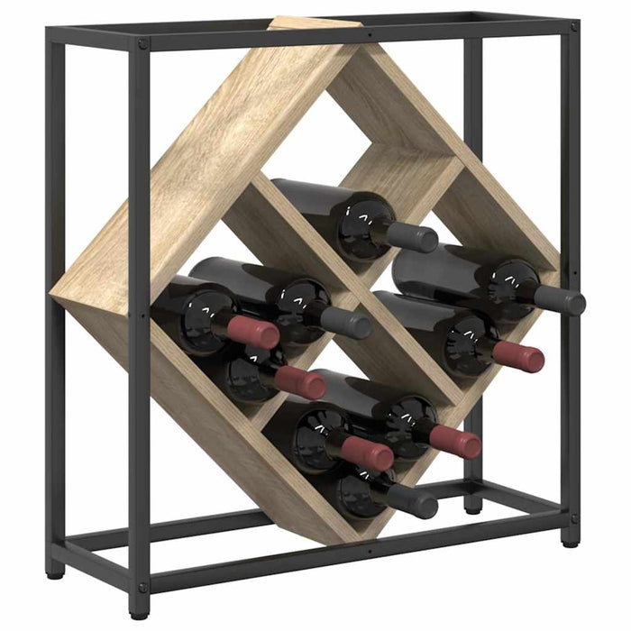 Raft pentru vin Stejar sonoma 51 x 18 x 52.5 cm Lemn compozit - WALTI WALTI