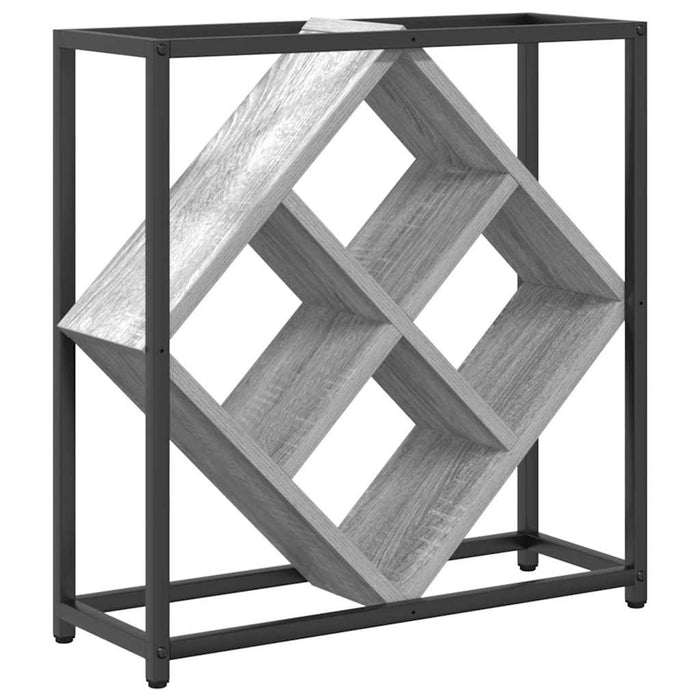 Raft pentru vin Gri 51 x 18 x 52.5 cm Lemn compozit - WALTI WALTI