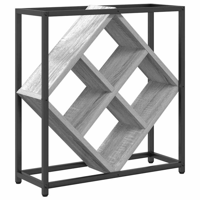 Raft pentru vin Gri 51 x 18 x 52.5 cm Lemn compozit - WALTI WALTI