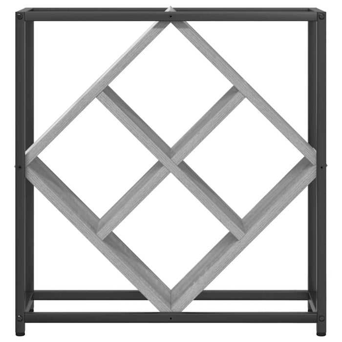 Raft pentru vin Gri 51 x 18 x 52.5 cm Lemn compozit - WALTI WALTI