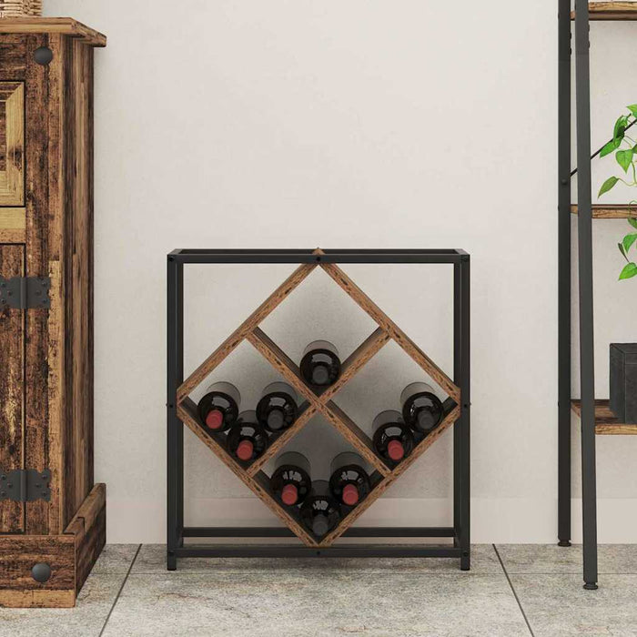 Raft pentru vin Lemn vechi 51 x 18 x 52.5 cm Lemn compozit - WALTI WALTI