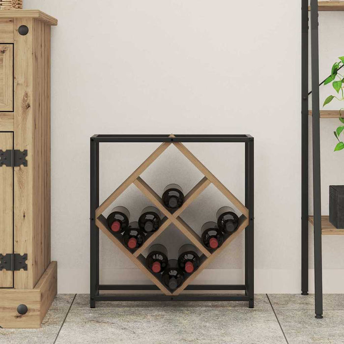 Raft pentru vin stejar artizanal 51 x 18 x 52.5 cm - WALTI WALTI