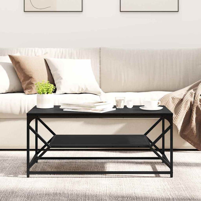 Masă de cafea Stejar negru 90 x 50 x 40 cm - WALTI WALTI