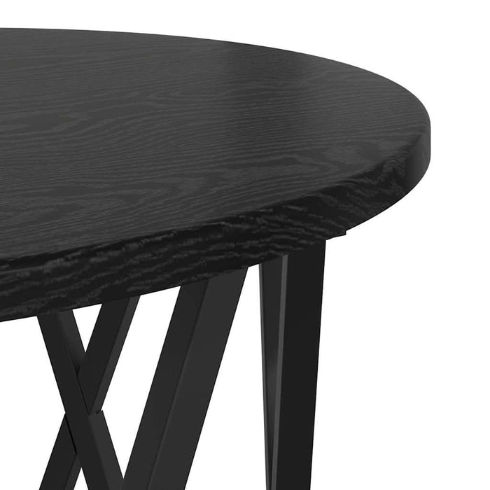 Masă laterală 2 pcs Stejar negru 50 x 50 x 40 cm - WALTI WALTI