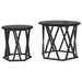 Masă laterală 2 pcs Stejar negru 50 x 50 x 40 cm - WALTI WALTI