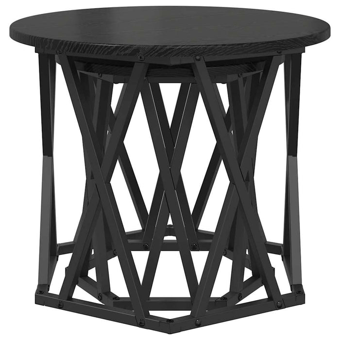 Masă laterală 2 pcs Stejar negru 50 x 50 x 40 cm - WALTI WALTI