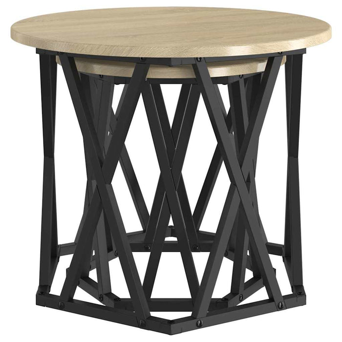 Masă laterală 2 pcs Stejar sonoma 50 x 50 x 40 cm - WALTI WALTI