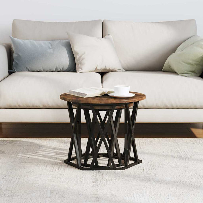 Masă laterală 2 pcs Stejar afumat 50 x 50 x 40 cm - WALTI WALTI