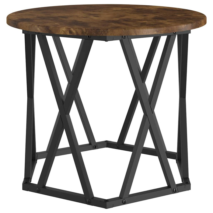 Masă laterală 2 pcs Stejar afumat 50 x 50 x 40 cm - WALTI WALTI