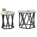 Masă laterală 2 pcs sonoma gri 50 x 50 x 40 cm - WALTI WALTI