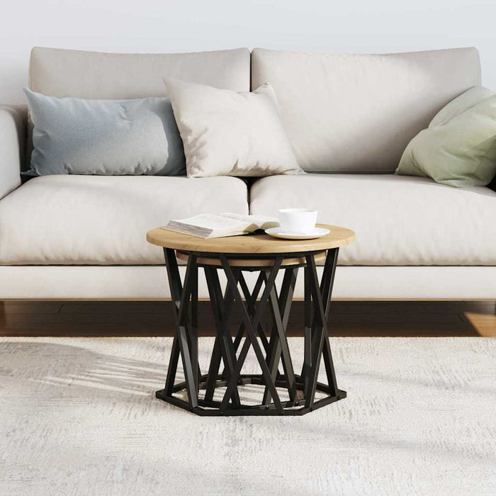 Masă laterală 2 pcs stejar artizanal 50 x 50 x 40 cm - WALTI WALTI