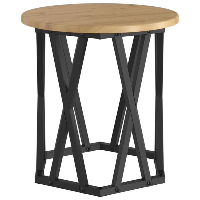 Masă laterală 2 pcs stejar artizanal 50 x 50 x 40 cm - WALTI WALTI