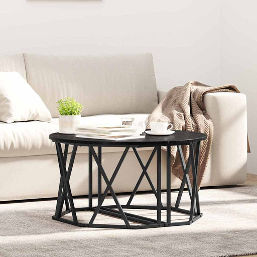 Masă de cafea Stejar negru 80 x 80 x 42 cm - WALTI WALTI