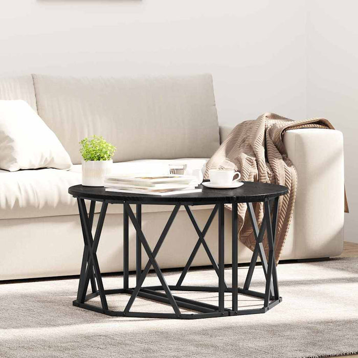 Masă de cafea Stejar negru 80 x 80 x 42 cm - WALTI WALTI