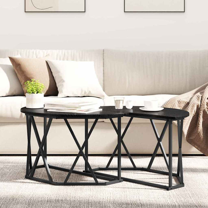 Masă de cafea Stejar negru 80 x 80 x 42 cm - WALTI WALTI