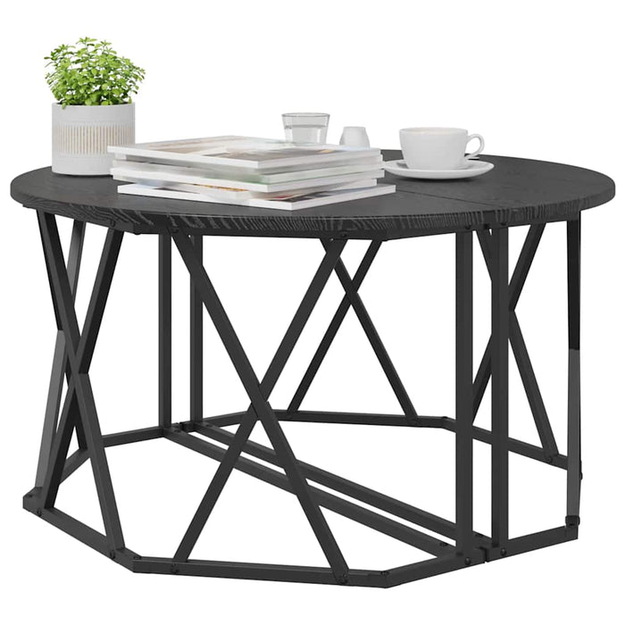 Masă de cafea Stejar negru 80 x 80 x 42 cm - WALTI WALTI