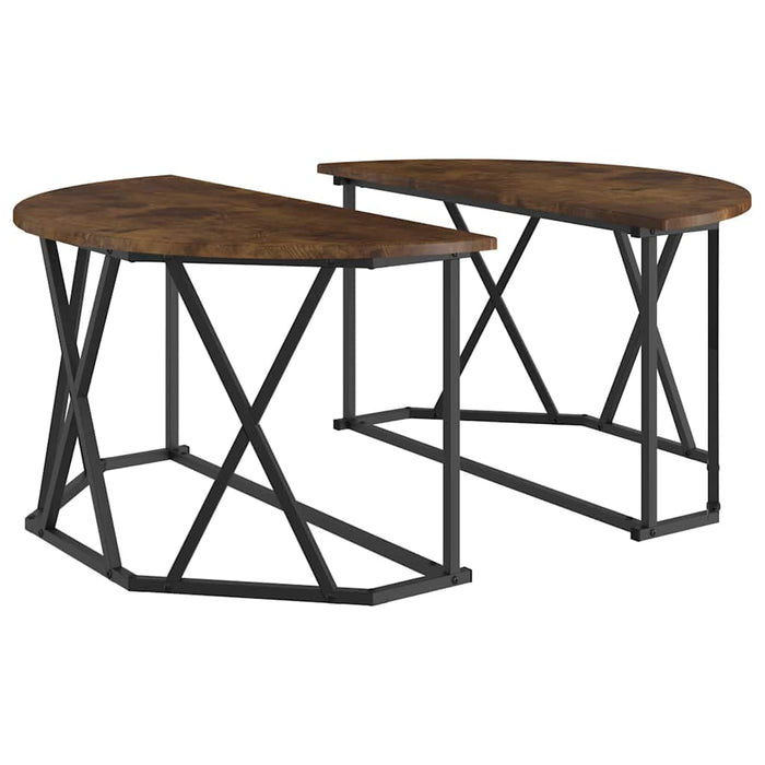 Masă de cafea Stejar afumat 80 x 80 x 42 cm - WALTI WALTI