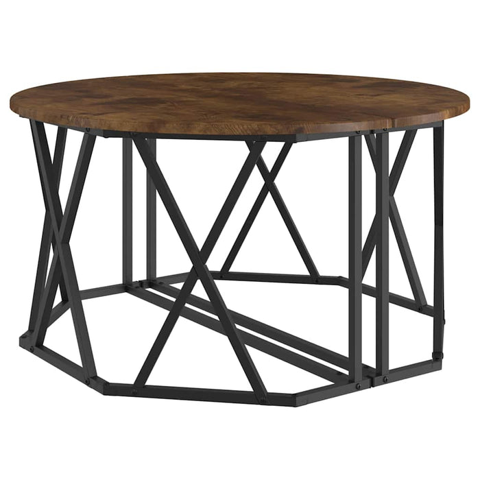 Masă de cafea Stejar afumat 80 x 80 x 42 cm - WALTI WALTI