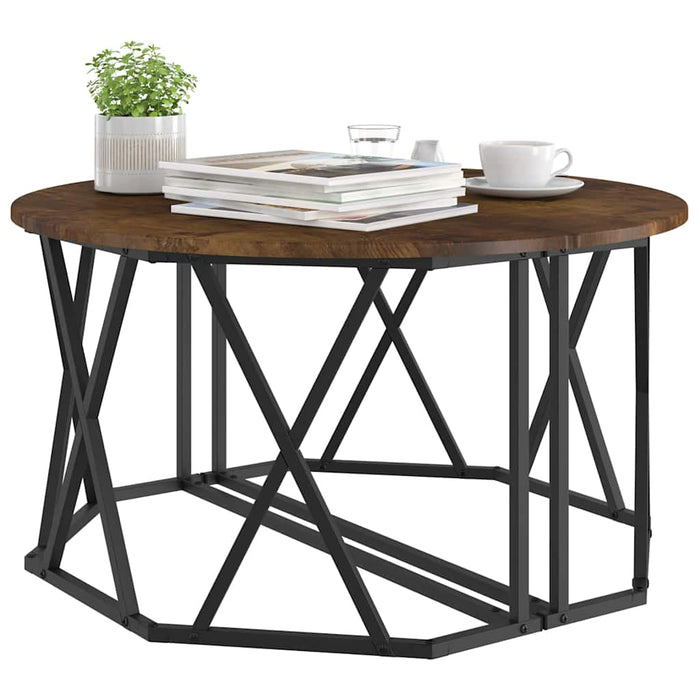 Masă de cafea Stejar afumat 80 x 80 x 42 cm - WALTI WALTI