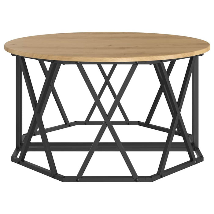 Masă de cafea stejar artizanal 80 x 80 x 42 cm - WALTI WALTI