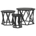 Masă laterală nesting 3 pcs Stejar negru 53 x 53 x 40 cm - WALTI WALTI