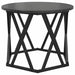 Masă laterală nesting 3 pcs Stejar negru 53 x 53 x 40 cm - WALTI WALTI