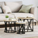 Masă laterală nesting 3 pcs Stejar sonoma 53 x 53 x 40 cm - WALTI WALTI