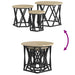 Masă laterală nesting 3 pcs Stejar sonoma 53 x 53 x 40 cm - WALTI WALTI