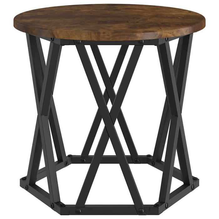 Masă laterală nesting 3 pcs Stejar afumat 53 x 53 x 40 cm - WALTI WALTI