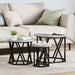Masă laterală nesting 3 pcs sonoma gri 53 x 53 x 40 cm - WALTI WALTI