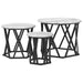 Masă laterală nesting 3 pcs sonoma gri 53 x 53 x 40 cm - WALTI WALTI
