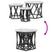 Masă laterală nesting 3 pcs sonoma gri 53 x 53 x 40 cm - WALTI WALTI