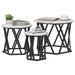 Masă laterală nesting 3 pcs sonoma gri 53 x 53 x 40 cm - WALTI WALTI