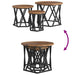 Masă laterală nesting 3 pcs Lemn vechi 53 x 53 x 40 cm - WALTI WALTI