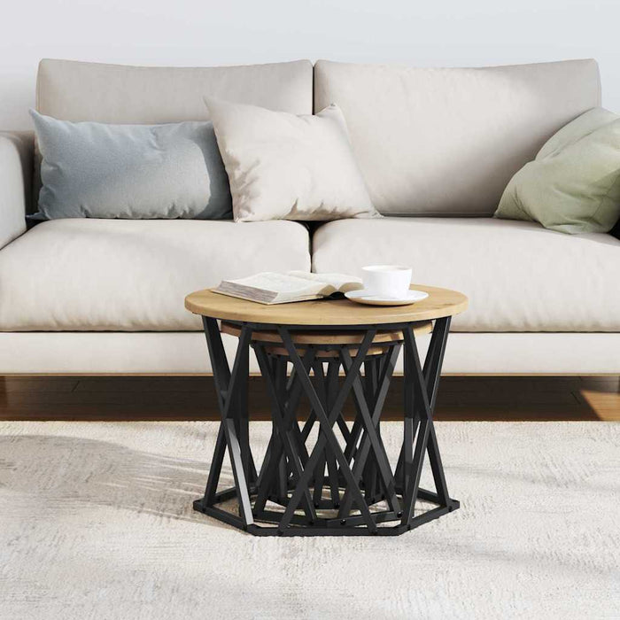 Masă laterală nesting 3 pcs stejar artizanal 53 x 53 x 40 cm - WALTI WALTI