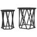 Masă de cafea 2 pcs Stejar negru 50 x 50 x 50 cm - WALTI WALTI