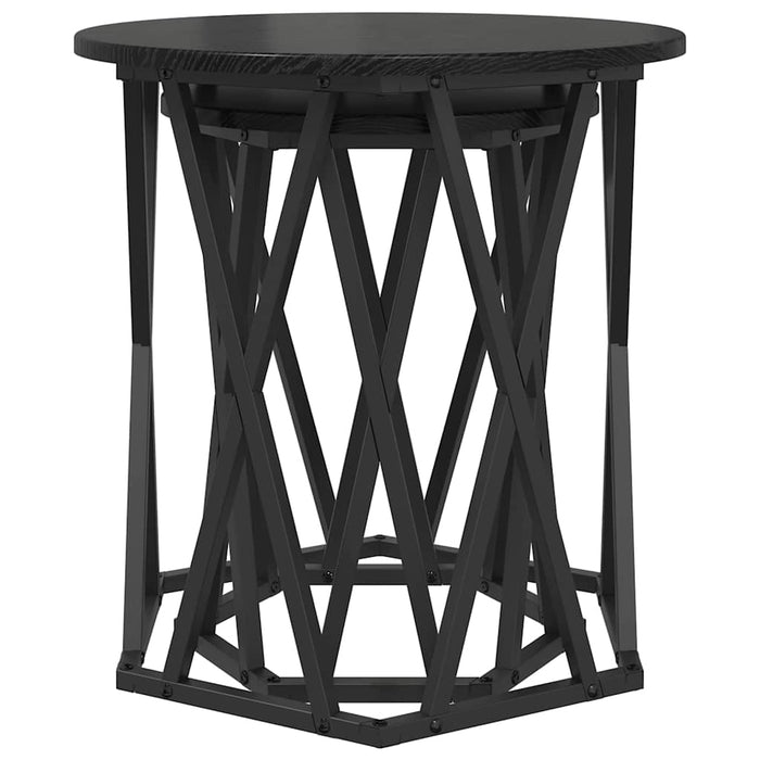 Masă de cafea 2 pcs Stejar negru 50 x 50 x 50 cm - WALTI WALTI