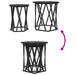 Masă de cafea 2 pcs Stejar negru 50 x 50 x 50 cm - WALTI WALTI
