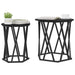 Masă de cafea 2 pcs Stejar negru 50 x 50 x 50 cm - WALTI WALTI