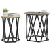 Masă de cafea 2 pcs Stejar sonoma 50 x 50 x 50 cm - WALTI WALTI