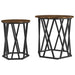 Masă de cafea 2 pcs Stejar afumat 50 x 50 x 50 cm - WALTI WALTI