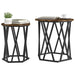 Masă de cafea 2 pcs Stejar afumat 50 x 50 x 50 cm - WALTI WALTI