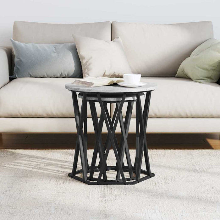 Masă de cafea 2 pcs sonoma gri 50 x 50 x 50 cm - WALTI WALTI