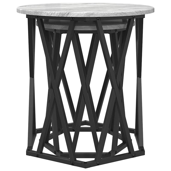 Masă de cafea 2 pcs sonoma gri 50 x 50 x 50 cm - WALTI WALTI