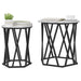 Masă de cafea 2 pcs sonoma gri 50 x 50 x 50 cm - WALTI WALTI