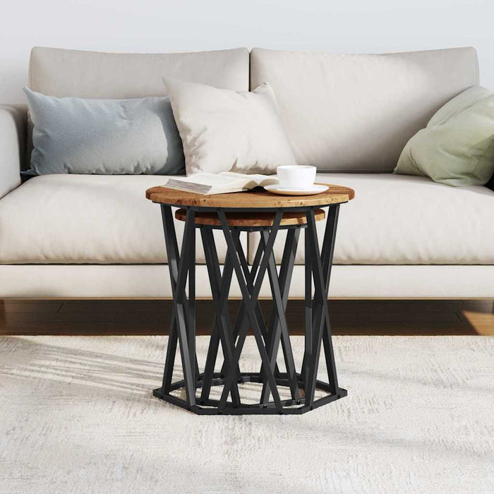 Masă de cafea 2 pcs Lemn vechi 50 x 50 x 50 cm - WALTI WALTI