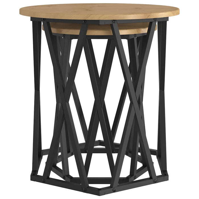 Masă de cafea 2 pcs stejar artizanal 50 x 50 x 50 cm - WALTI WALTI
