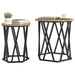 Masă de cafea 2 pcs stejar artizanal 50 x 50 x 50 cm - WALTI WALTI