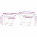 Set măsuțe laterale 2 pcs Stejar negru 50 x 50 x 40 cm - WALTI WALTI